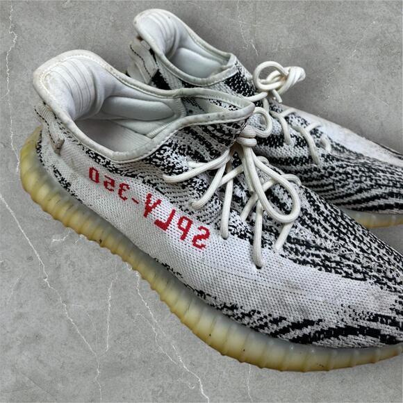Size 12 - Yeezy Boost 350 V2 Zebra by Adidas - No Box main image 6